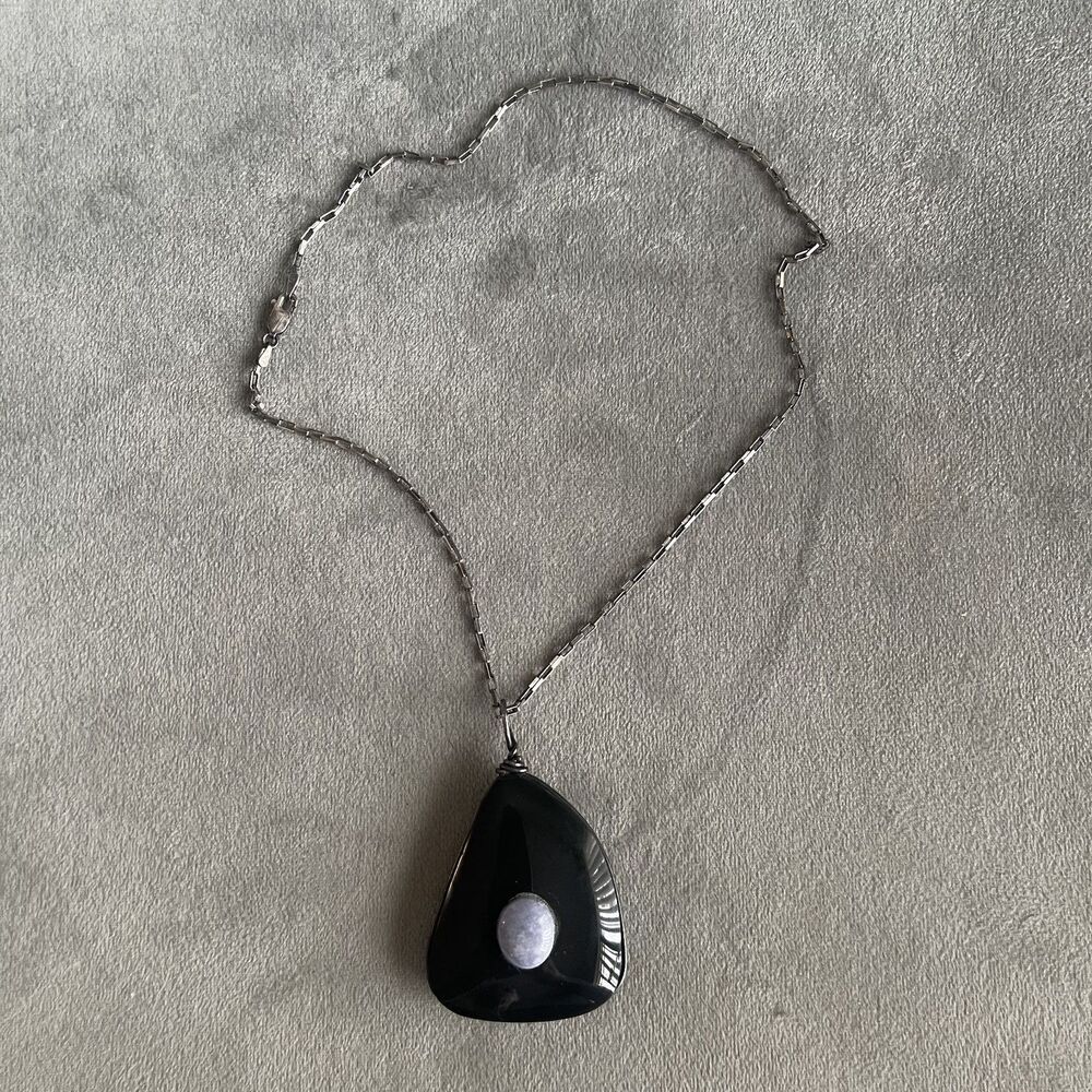 Vintage 925 Sterling Silver Statement Necklace